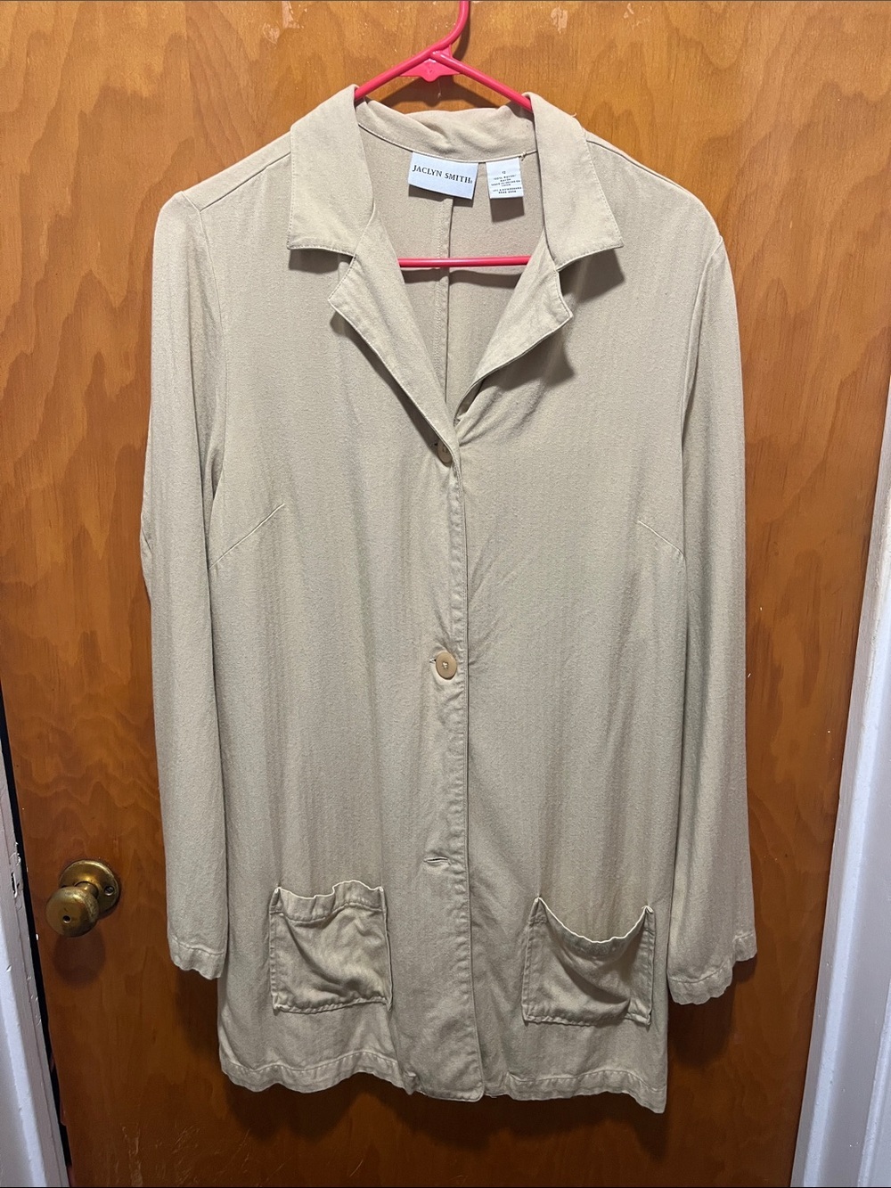 Jaclyn Smith Light Beige Blazer Jacket
